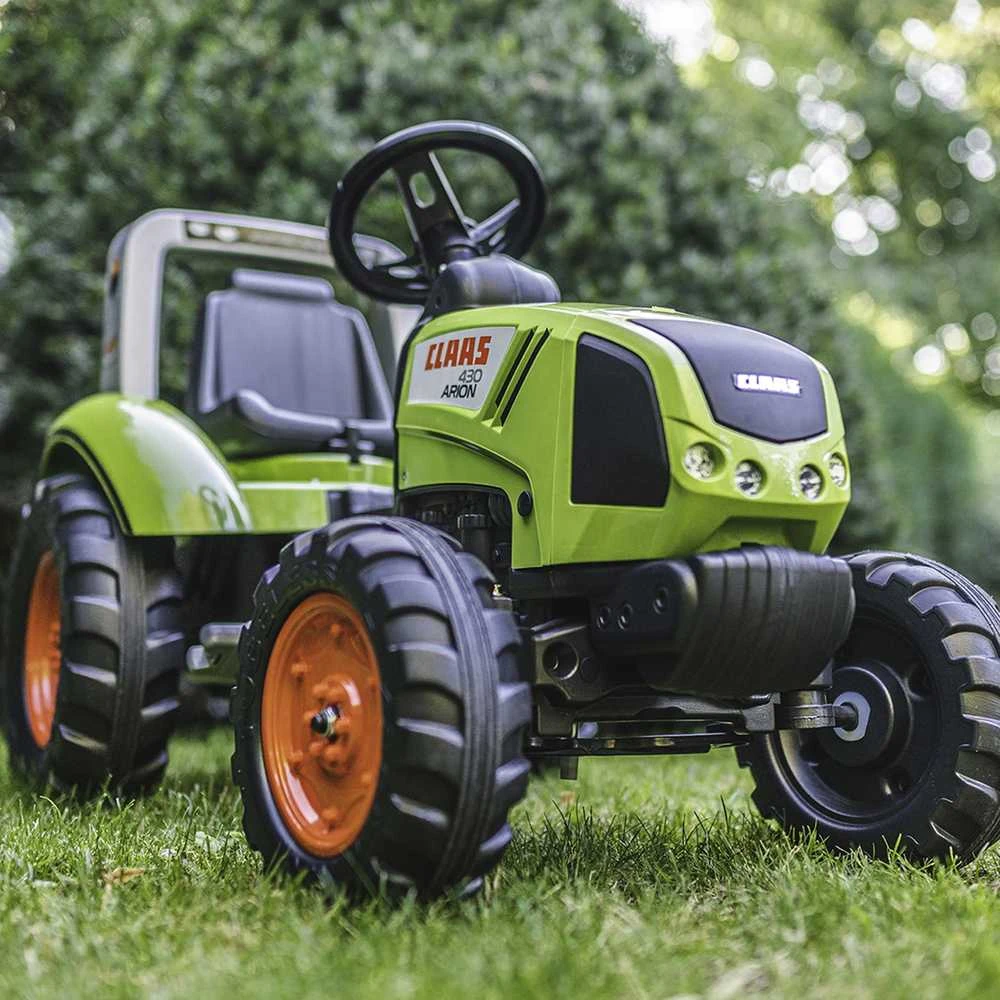 Vaikiškas pedalinis traktorius Falk Claas 1040AB, su priekaba, žalias