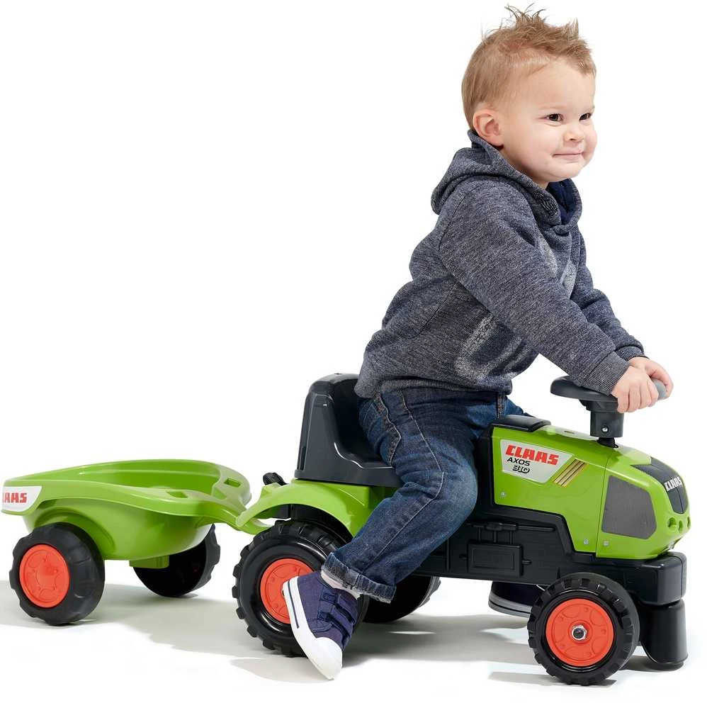 FALK traktoriukas su priekaba Baby Claas Axos 310 žalias