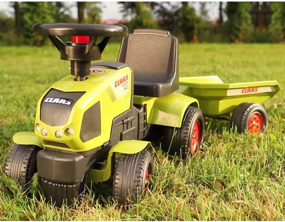FALK traktoriukas su priekaba Baby Claas Axos 310 žalias