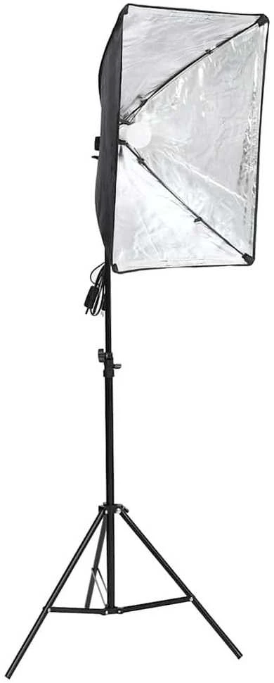 Fotostudijos komplektas su šviesdėže ir fonais