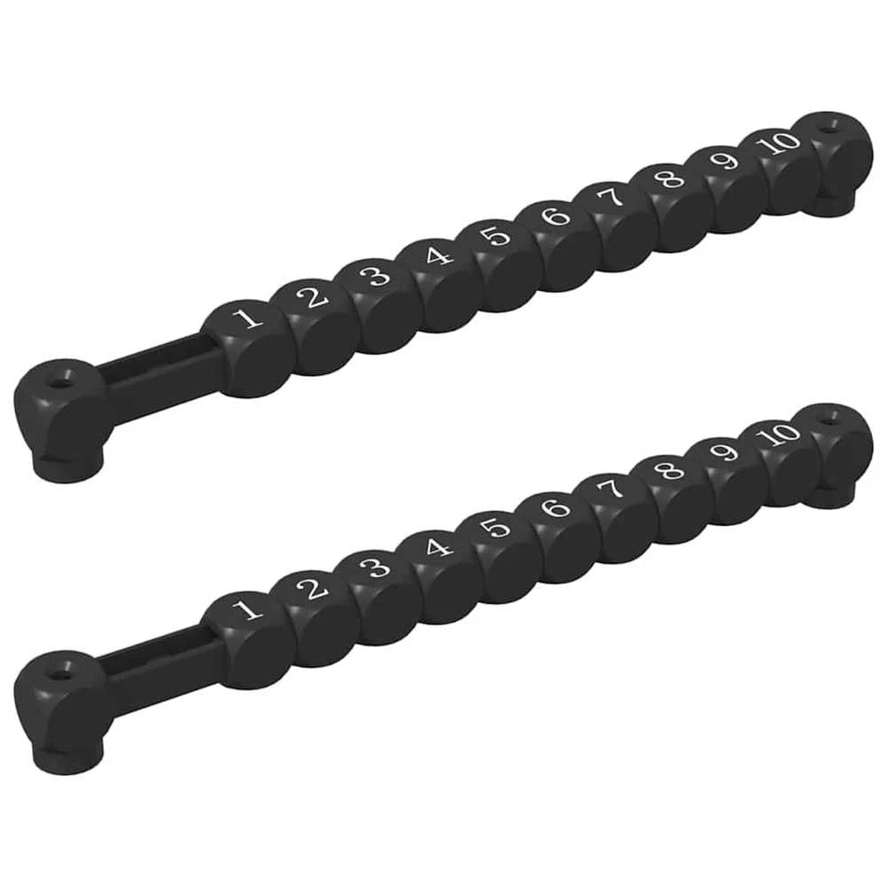Futbolo stalo žaidėjai 2 vnt. Juodas 30 x 2,2 x 2,9 cm HIPS