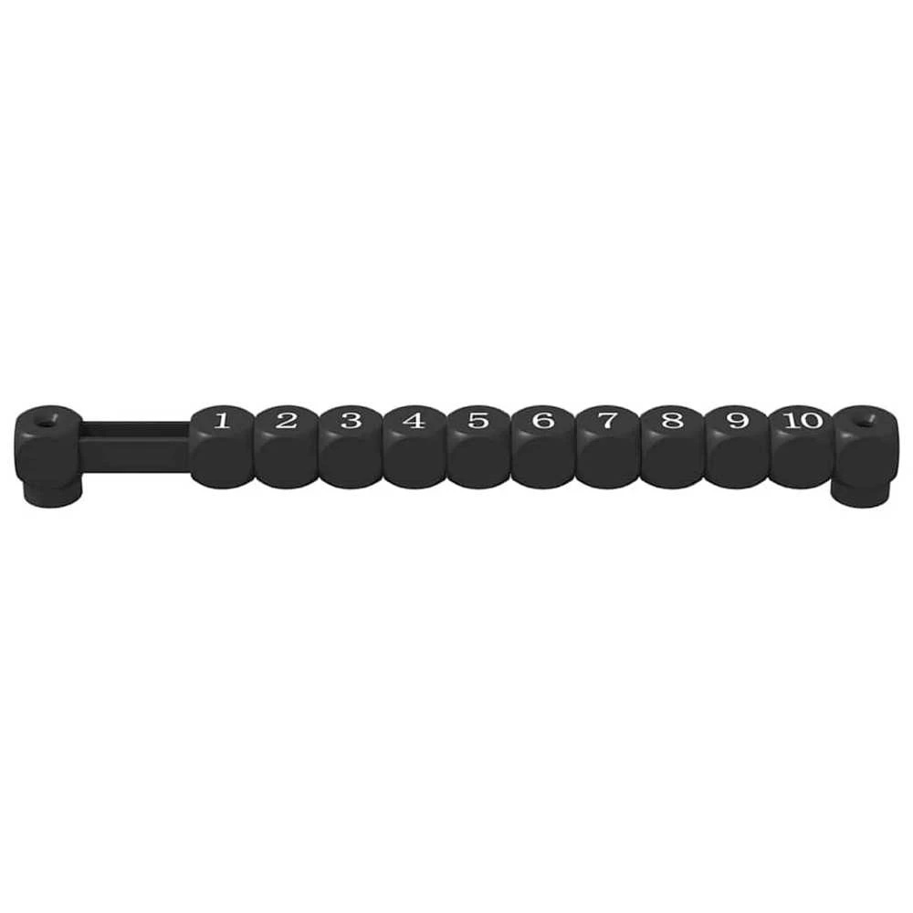 Futbolo stalo žaidėjai 2 vnt. Juodas 30 x 2,2 x 2,9 cm HIPS