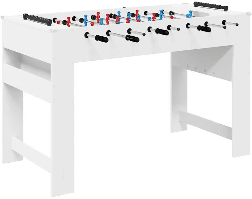 Fuzbolas stalas Baltas 125 x 60,5 x 80 cm Apdirbta mediena