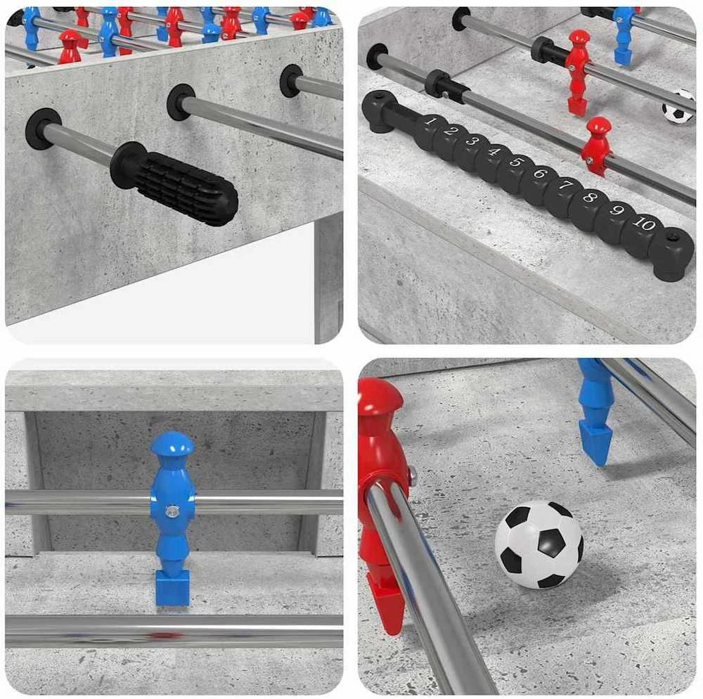Fuzbolas stalas Betono Pilka 125 x 60,5 x 80 cm