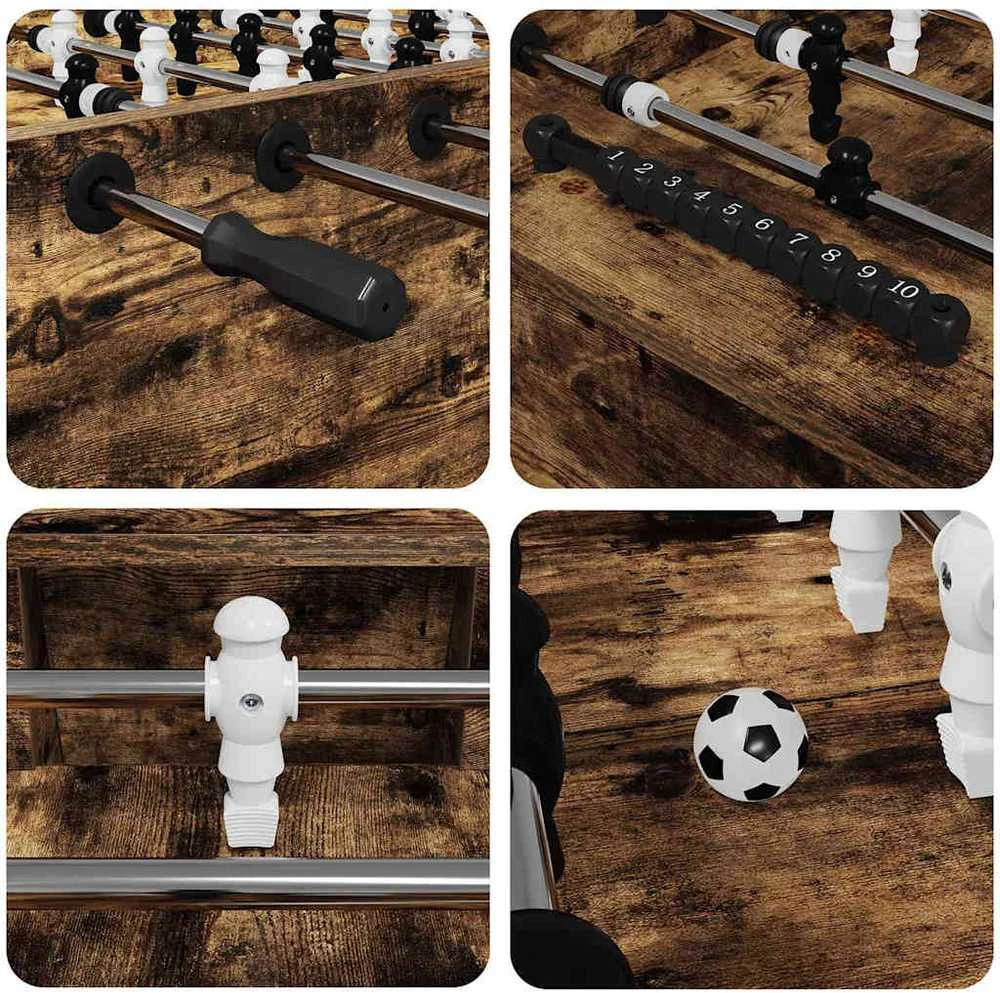 Fuzbolas stalas Rūkytas Ąžuolas 146,5 x 74 x 85 cm