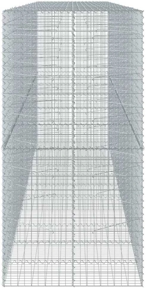 Gabiono krepšys su dangčiu, 550x100x200cm, galvanizuota geležis