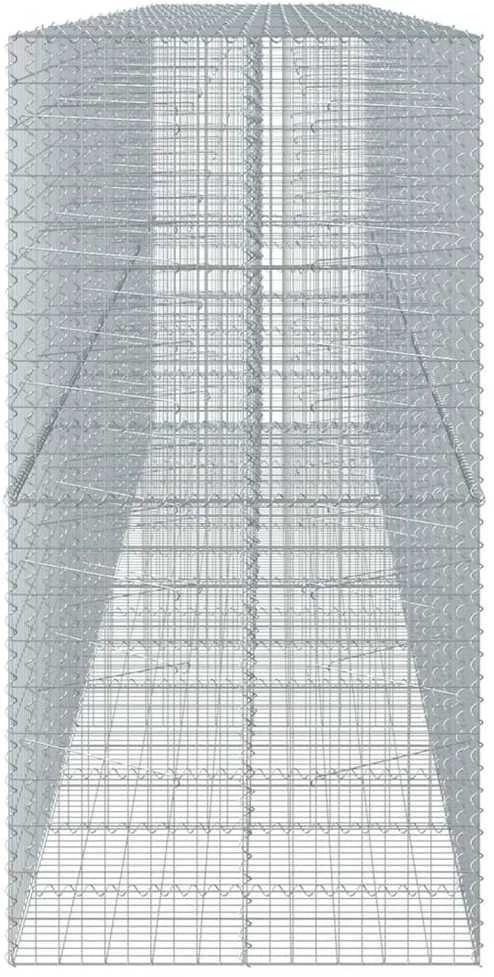 Gabiono krepšys su dangčiu, 750x100x200cm, galvanizuota geležis