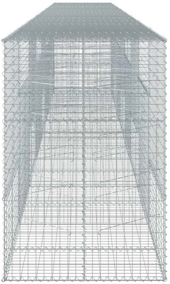 Gabiono krepšys su dangčiu, 800x100x150cm, galvanizuota geležis