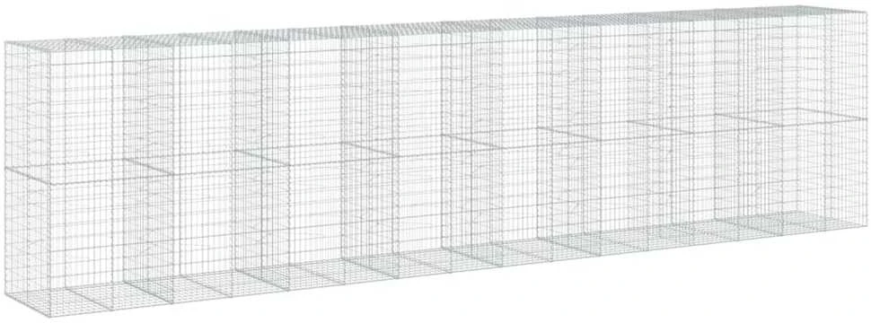 Gabiono krepšys su dangčiu, 800x100x200cm, galvanizuota geležis