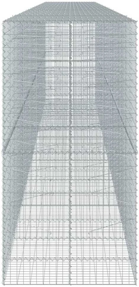 Gabiono krepšys su dangčiu, 900x100x200cm, galvanizuota geležis