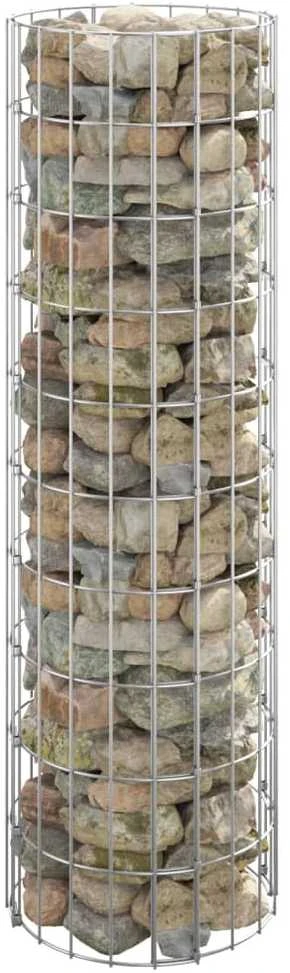 Gabiono stulpas, 30x100cm, galvanizuotas plienas, apskritas