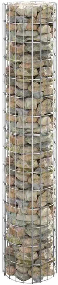 Gabiono stulpas, 30x150cm, galvanizuotas plienas, apskritas