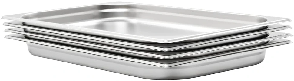 Gastronorm indai, 4 vnt., nerūdijantis plienas