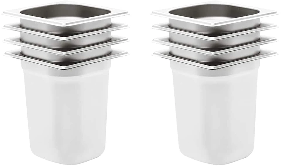 Gastronorm indai, 8 vnt., nerūdijantis plienas
