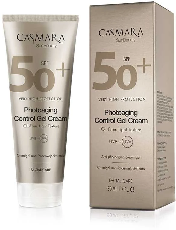 Casmara Photoaging Control Gel Kreminis SPF 50 selinis veido kremas su SPF, 50 ml