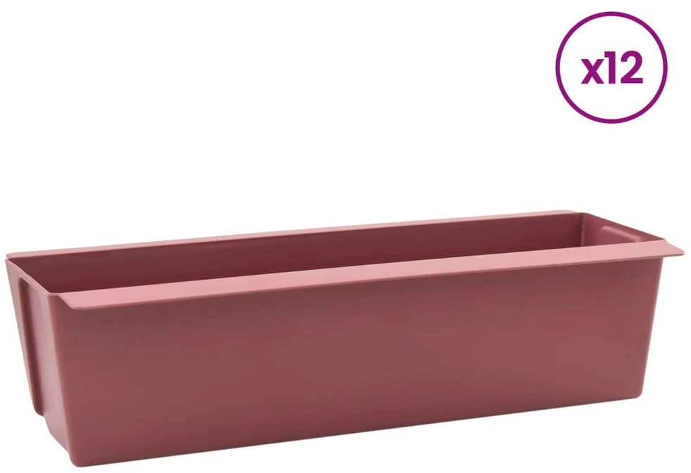Gėlių dėžės Euro paletėms 12 vnt. Ruda 36,5 x 14 x 9,5 cm
