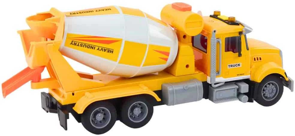 Lean Toys Geltonas betono maišytuvas su trinties pavara