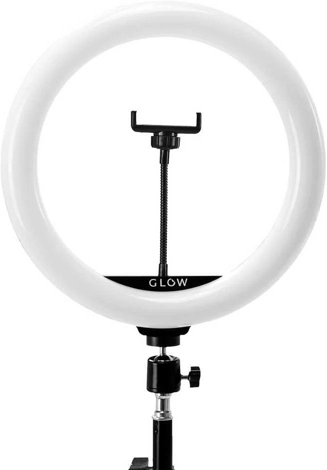 LED lempa makiažui su stovu GLOW RING LIGHT 10" 10W