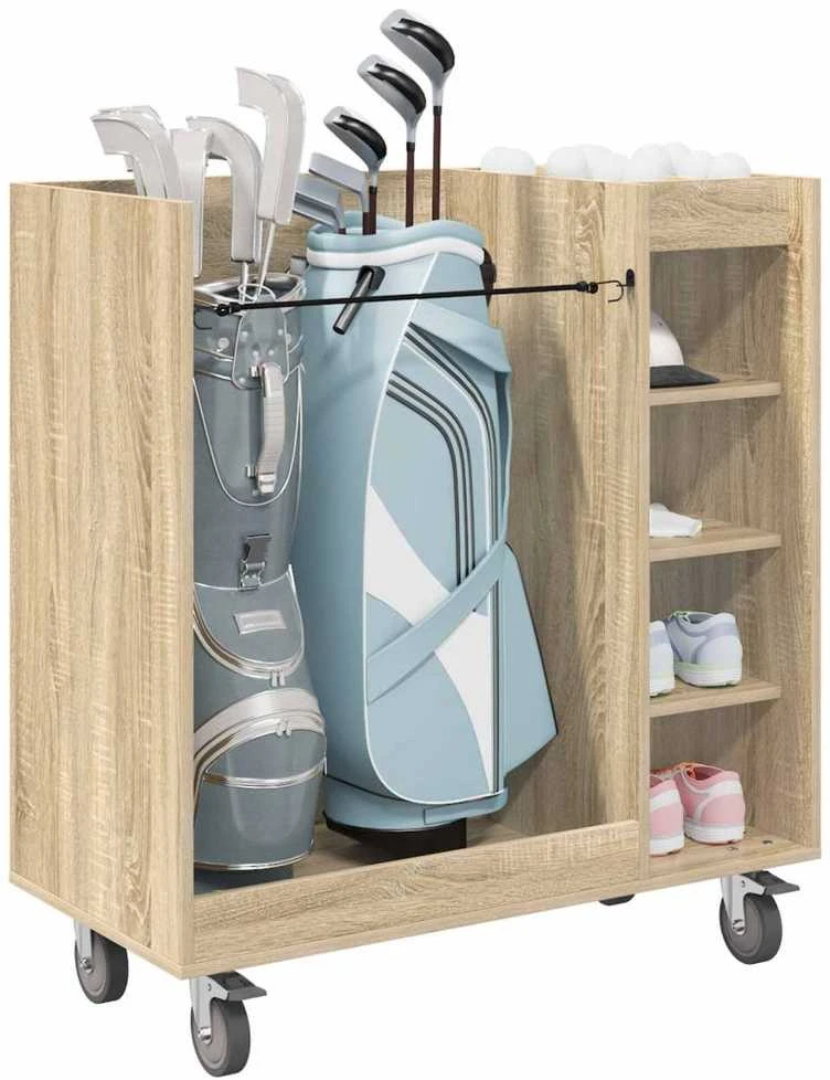 Golfo spinta su ratu Paprastas Sonoma ąžuolas 90 x 45 x 98 cm