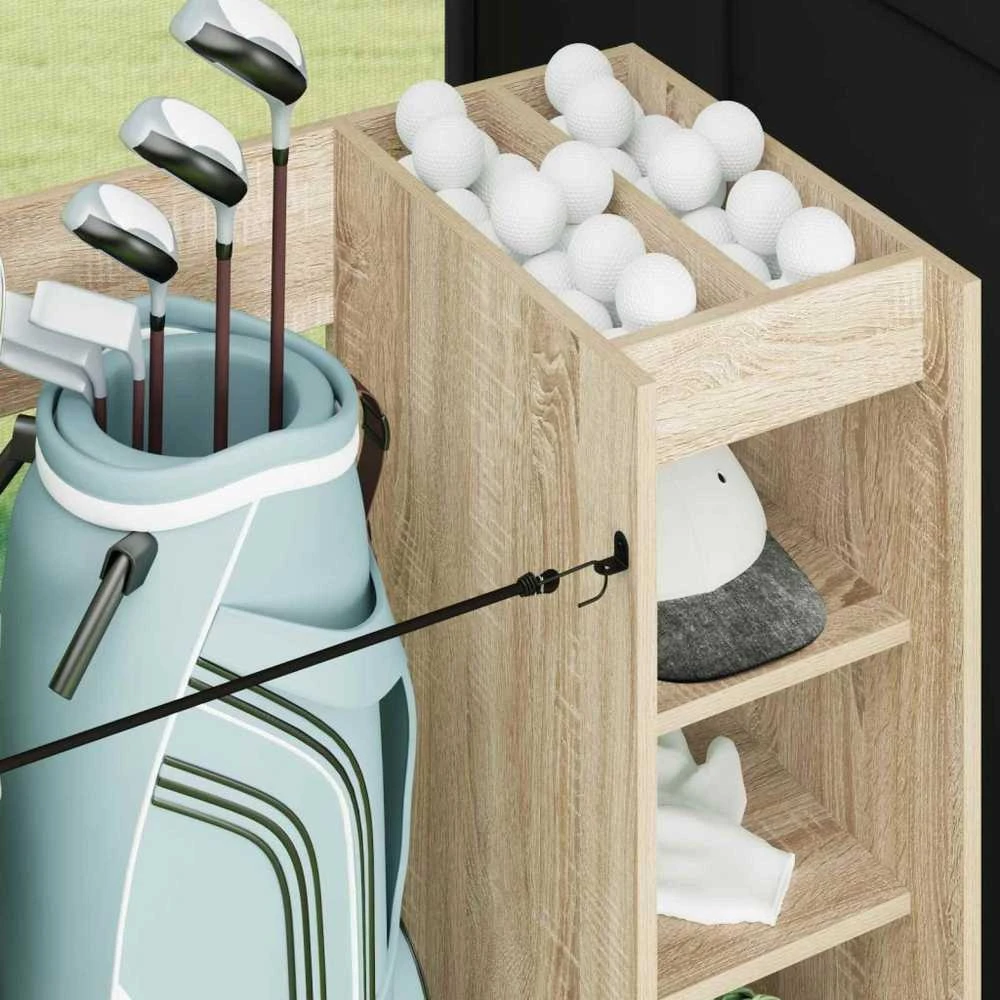 Golfo spinta su ratu Paprastas Sonoma ąžuolas 120 x 45 x 98 cm