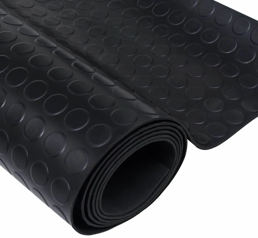Grindų kilimėlis Juoda 1 x 2 m Guma