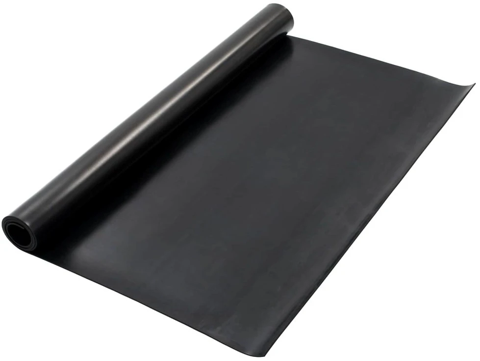 Grindų kilimėlis Juoda 1,2 x 2 m Guma