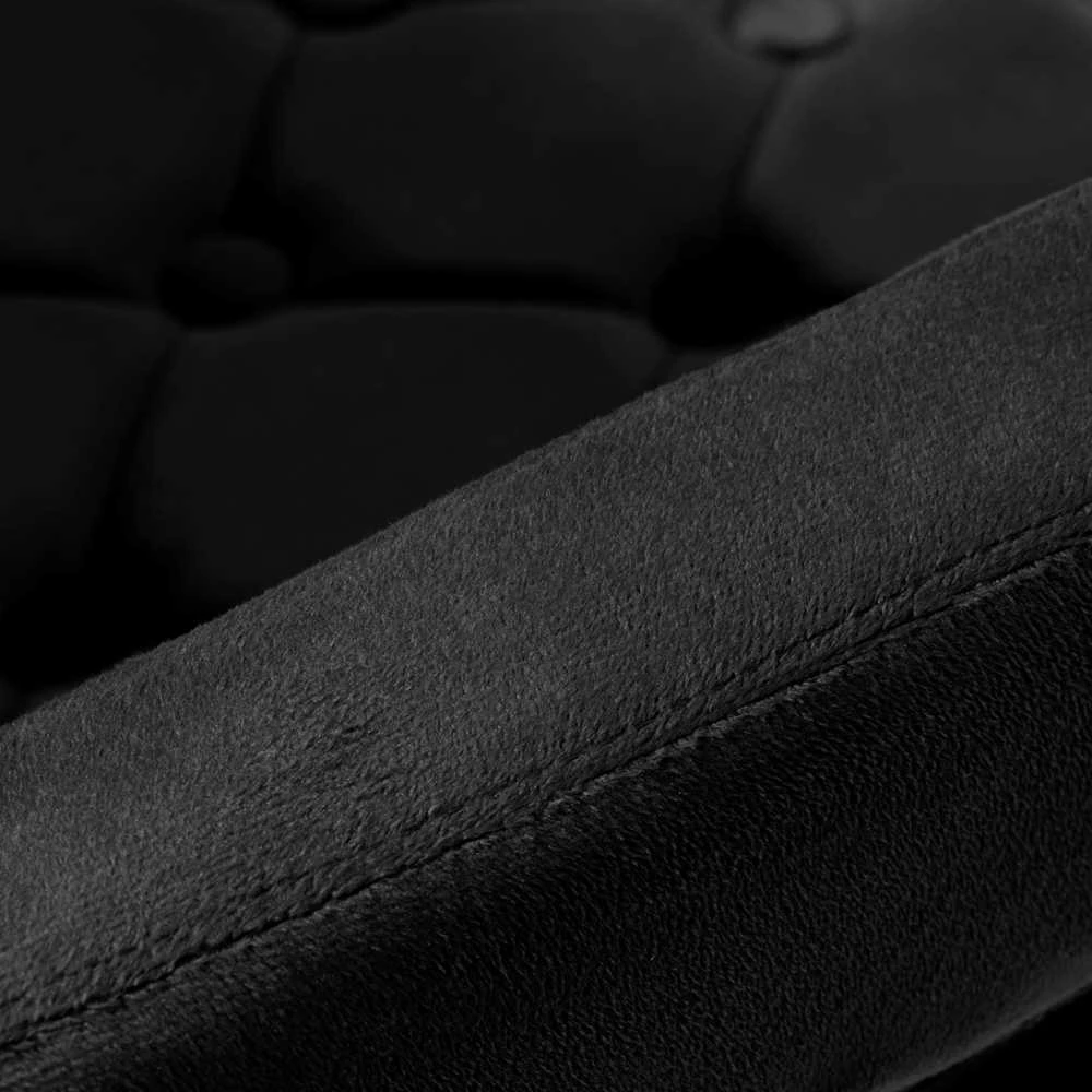 Fotelis Activeshop Biuro kėdė su ratukais 4Rico QS-OF213G Velvet Juodas