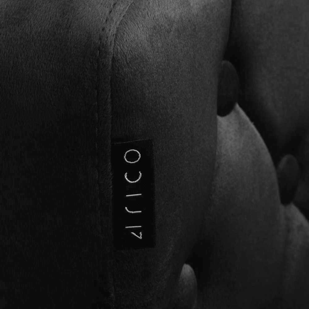 Fotelis Activeshop Biuro kėdė su ratukais 4Rico QS-OF213G Velvet Juodas