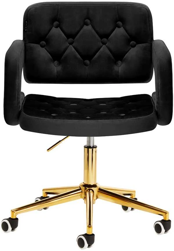 Fotelis Activeshop Biuro kėdė su ratukais 4Rico QS-OF213G Velvet Juodas