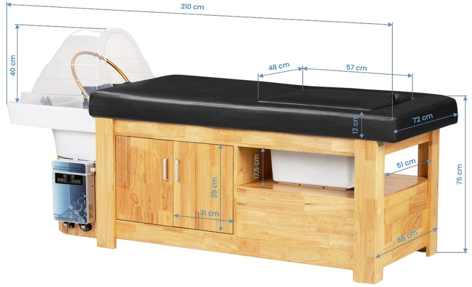 Activeshop Gultas plaukų procedūroms Gabbiano Head Spa Bali juodas