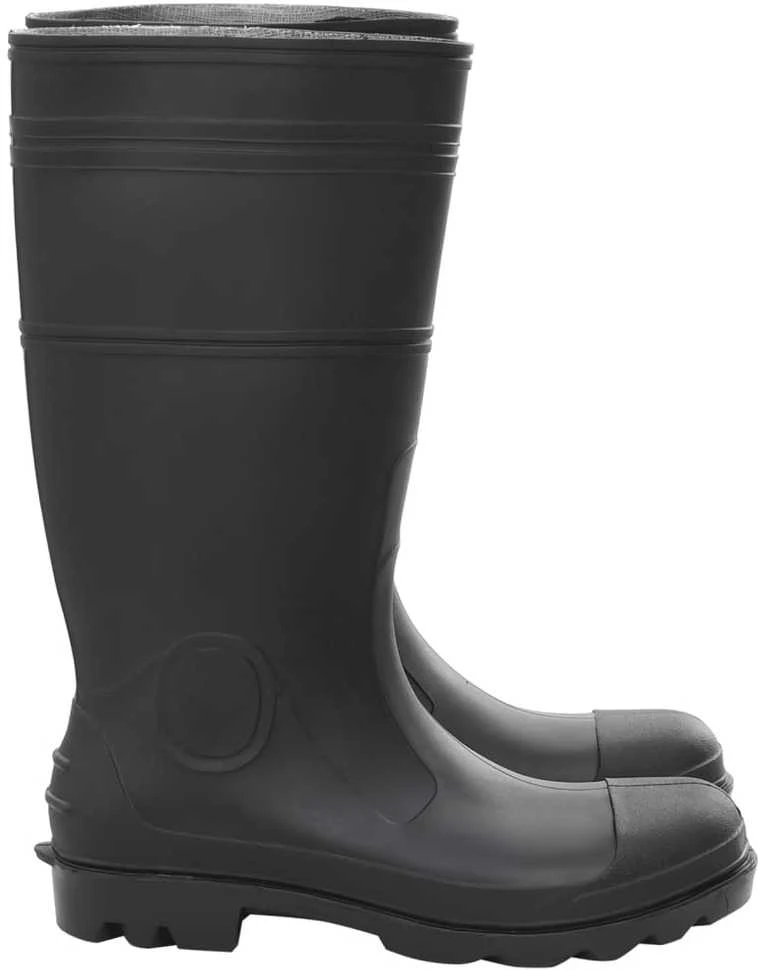 Guminiai batai, juodos spalvos, PVC, 44 dydžio
