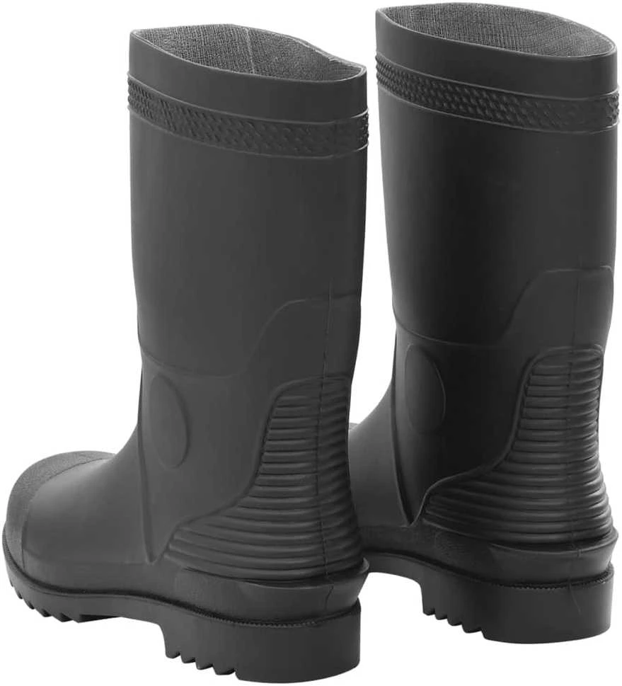 Guminiai batai, juodos spalvos, PVC, 45 dydžio