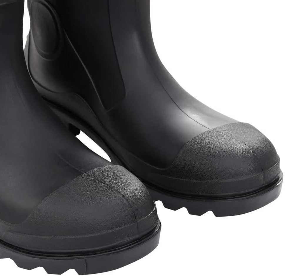 Guminiai batai, juodos spalvos, PVC, 45 dydžio