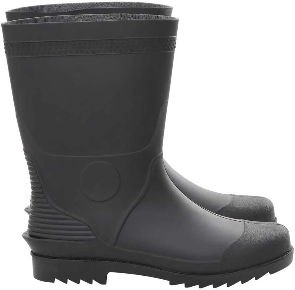 Guminiai batai, juodos spalvos, PVC, 45 dydžio