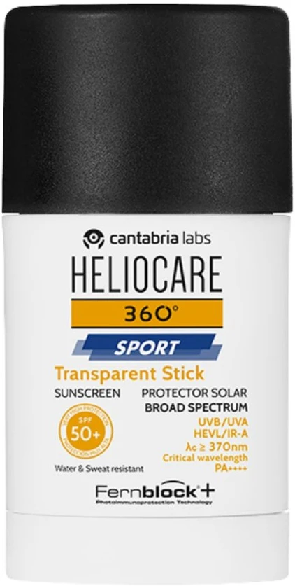 "Heliocare 360º Sportsun Clear Stick Spf 50+" apsauginis pieštukas nuo UV spindulių 25g