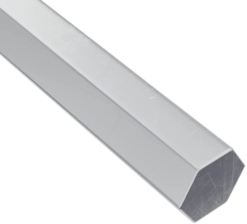 Hex rakto 2 vnt. Sidabrinė 22 x 66 mm Plienas
