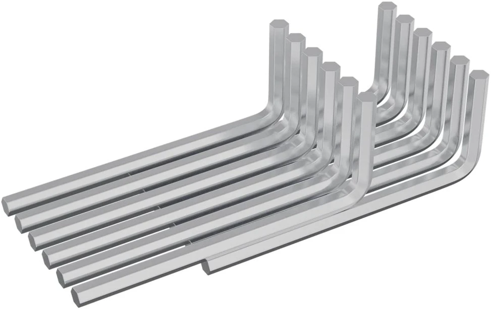 Hex rakto 2118 vnt. Sidabrinė 22 x 66 mm Plienas