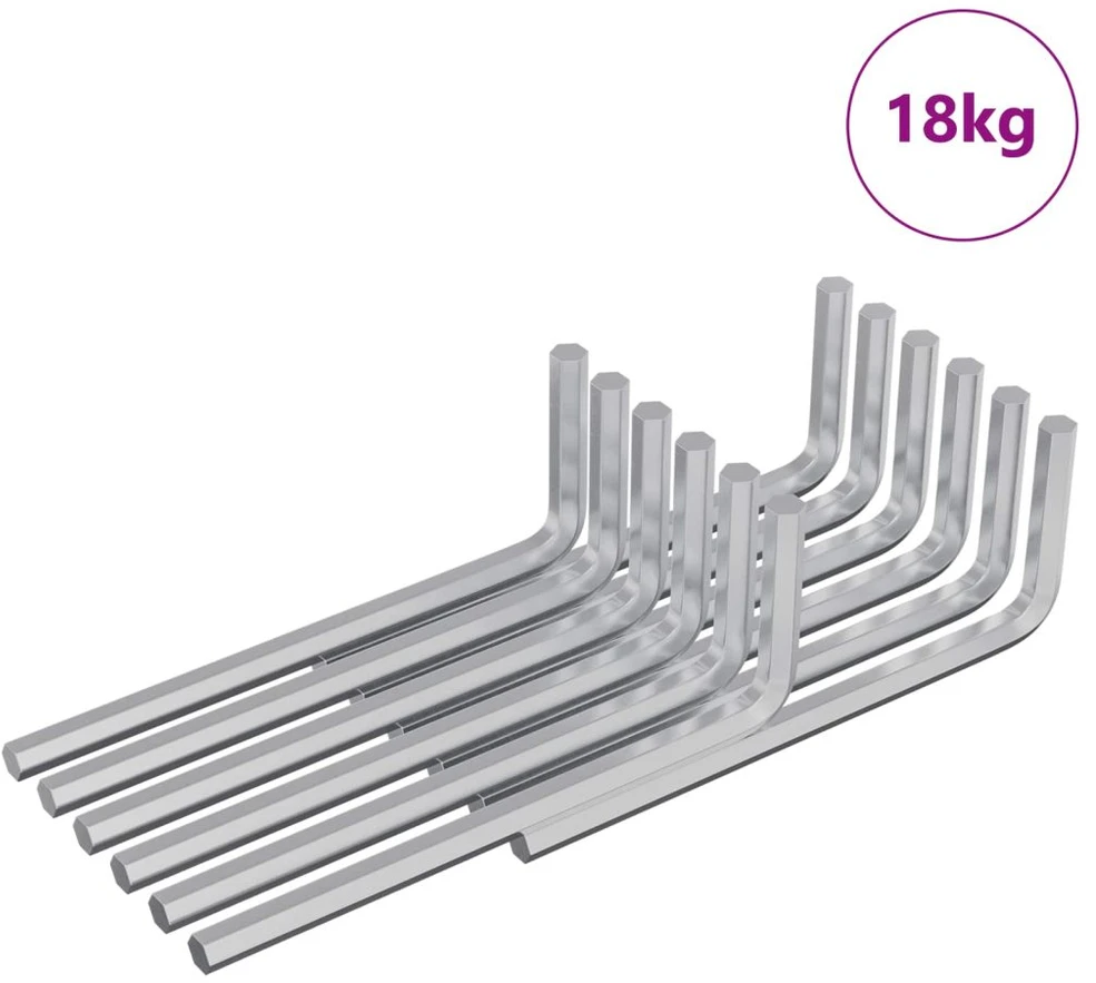 Hex rakto 4675 vnt. Sidabrinė 20 x 52 mm Plienas