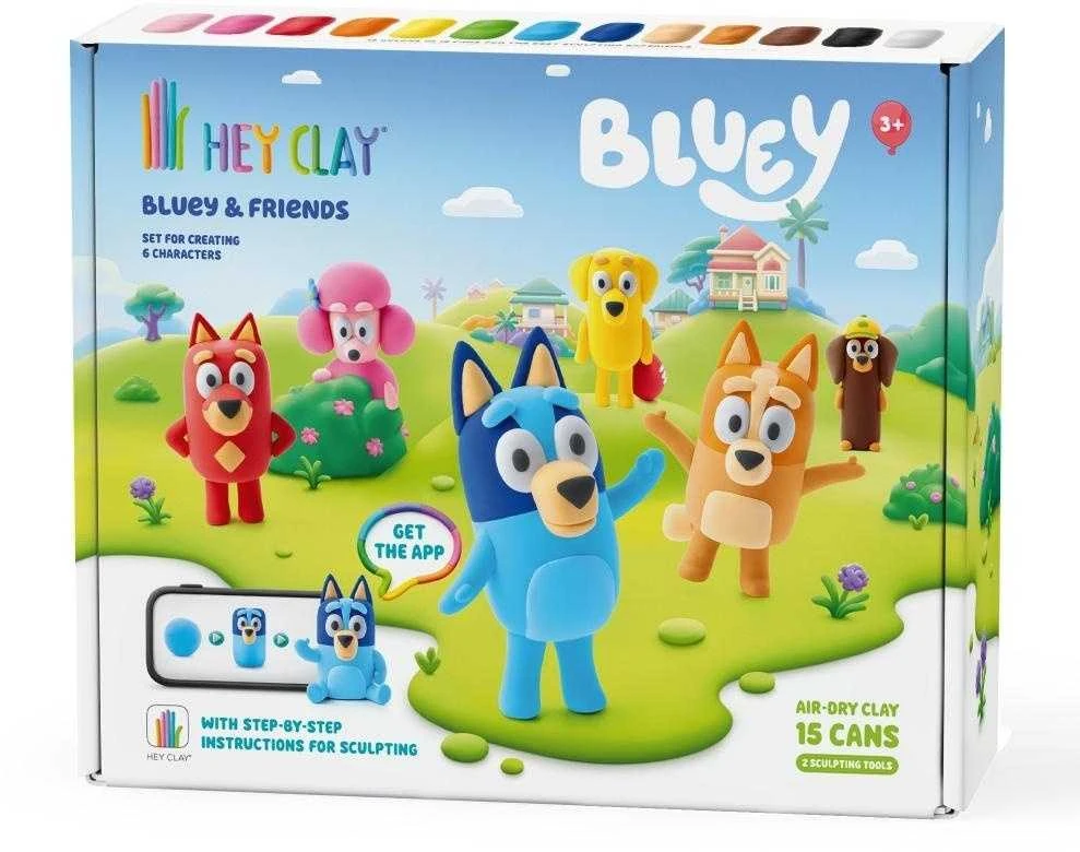 TM Toys Hey Clay Bluey + priedai 15-pak