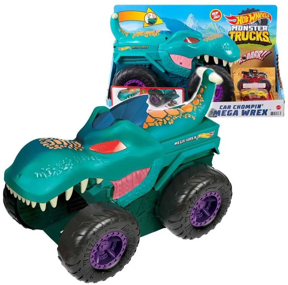 „Hot Wheels“ monstrų sunkvežimių automobilis „Chompin Mega-Wrex GYL13“