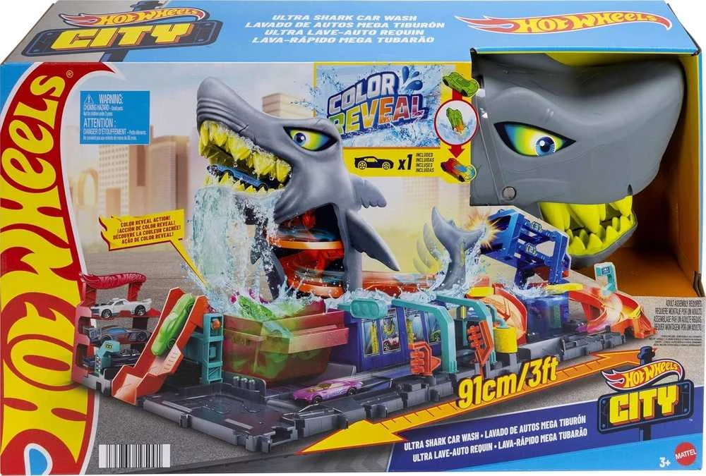 Mattel HW rinkinys „Ryklio automobilių plovykla“