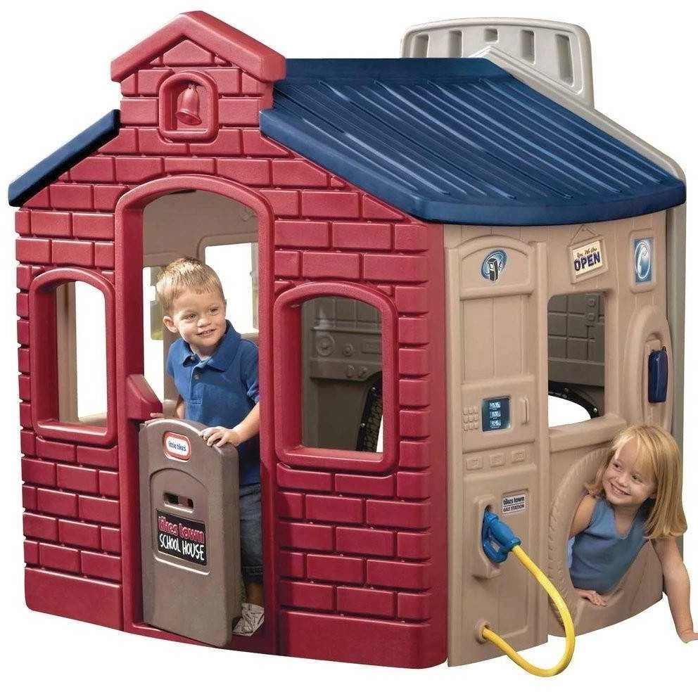 Lauko Žaidimų Namelis Little Tikes su Krepšinio Lanku