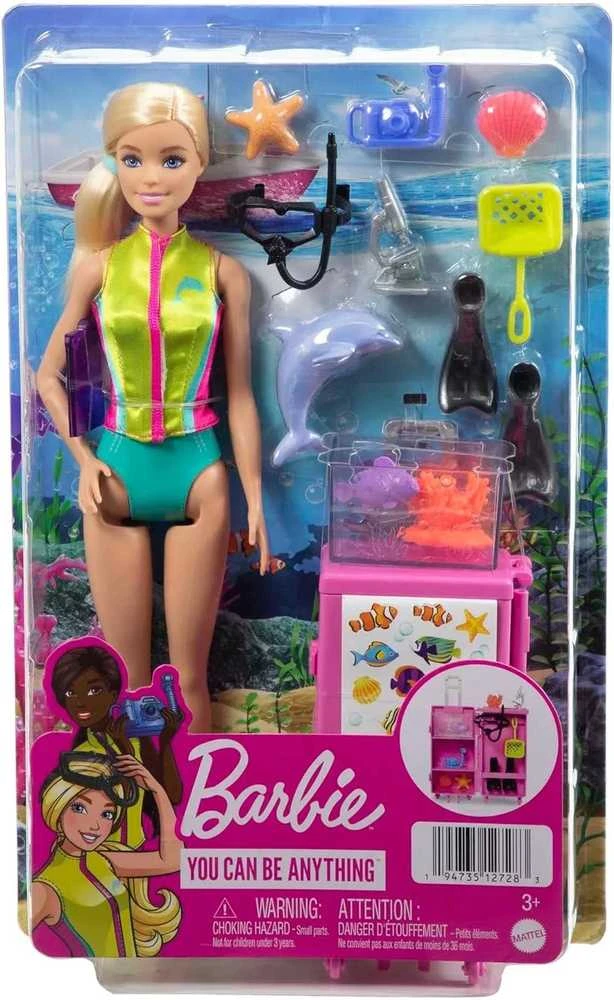 Lėlė Barbie Careers Skirtas šviesiems plaukams doll Marine Biologist HMH26 Mattel