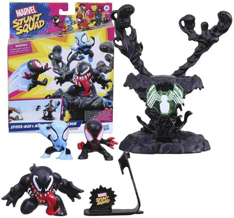 Hasbro Marvel Stunt Squad Spider-Man Miles Morales vs Venom F7833
