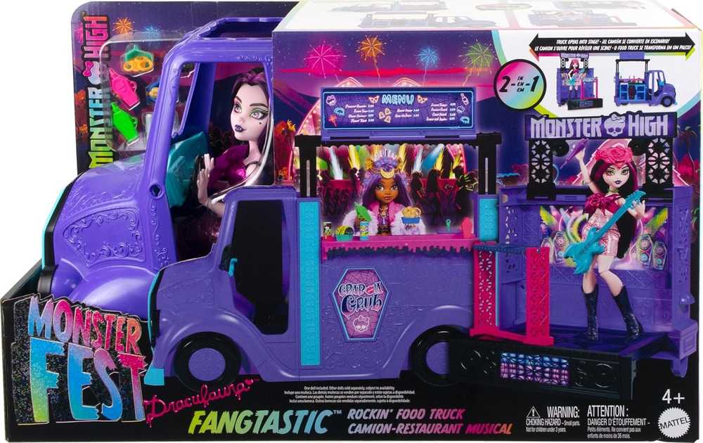 Mattel Monster High koncertinis maisto sunkvežimis HXH83