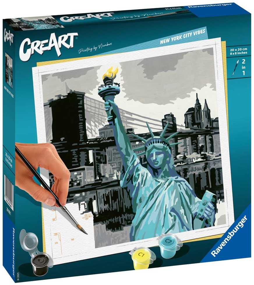Ravensburger Tapyba pagal skaicius CreArt New York City Vibes D/F/I/NL/EN/E 28998
