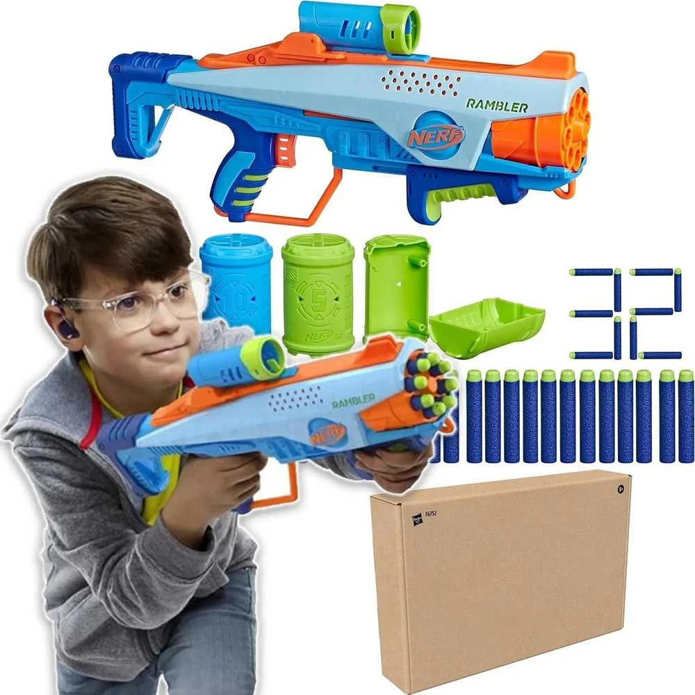 Hasbro Nerf blaster Elite JR Rookie Pack 32 šovinių paleidimo įrenginys ZA5180