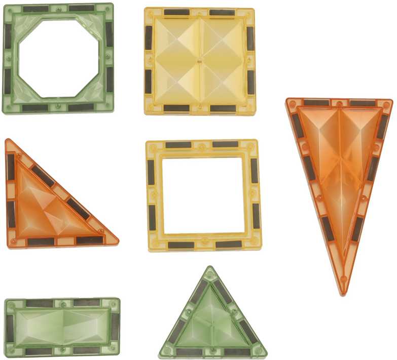 3D konstrukcinės magnetinės kaladėlės šviečiantis gyvūnų parkas 90 el.