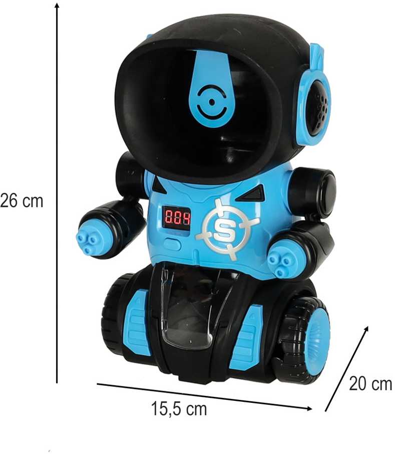 Ikonka Alkanas robotas taikinys šaudymo arkadinis žaidimas rinkinys pistoletas + kamuoliukai