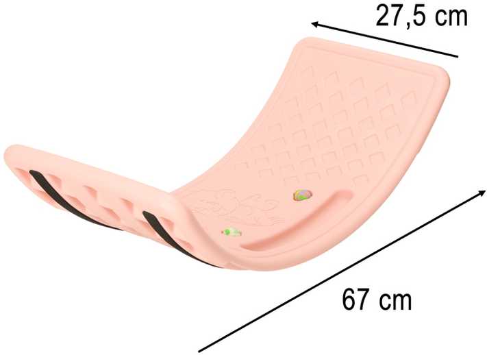 Ikonka Balansavimo lenta su įspaudais 83x28cm rožinė